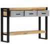vidaXL Table console 110x30x76 cm bois de manguier massif brut