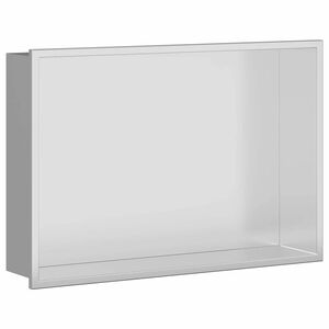 vidaXL Niche de Douche Argent&eacute; 45 x 30 x 9,5 cm Acier inoxydable