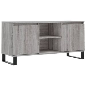 vidaXL Meuble TV sonoma gris 104x35x50 cm bois d'ing&eacute;nierie