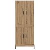 vidaXL Haut Armoire Montage mural Ch&ecirc;ne artisanal 69,5 x 34 x 180 cm
