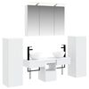 vidaXL Ensemble de mobilier de salle de bain 6 pc Blanc