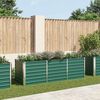 vidaXL Lit sur&eacute;lev&eacute; de jardin Acier galvanis&eacute; 240x80x77 cm Vert