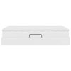 vidaXL Lit avec rangement et matelas Blanc 140 x 200 cm Simili cuir