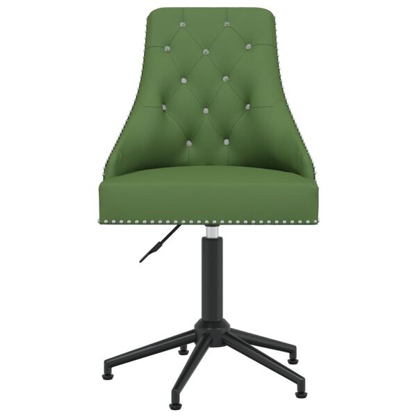 vidaXL Chaises pivotantes &agrave; manger lot de 2 Vert fonc&eacute; Velours