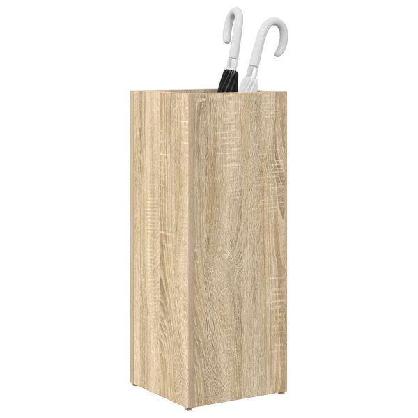 vidaXL Porte-parapluie avec stockage Ch&ecirc;ne Sonoma 25 x 24,5 x 64 cm