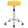 vidaXL Chaises pivotantes &agrave; manger lot de 4 jaune moutarde tissu