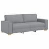 vidaXL Canap&eacute; 3 pcs Gris clair 220 x 80 x 84 cm Tissu en lin m&eacute;lang&eacute;