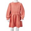 Robe enfants à manches longues rose moyen 104