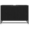 vidaXL Cabinet de salle de bain avec porte Ch&ecirc;ne noir 90 x 33 x 60 cm