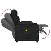 vidaXL Fauteuil de massage Noir Tissu