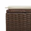 vidaXL Salon de jardin avec coussins 9 pcs marron r&eacute;sine tress&eacute;e