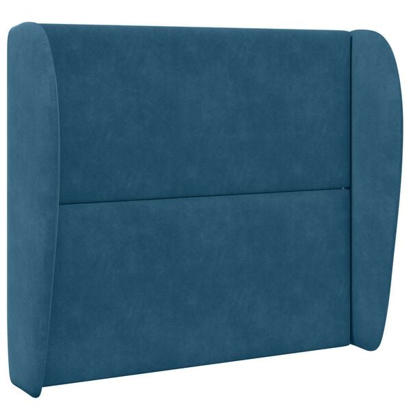 vidaXL Oreille de t&ecirc;te de lit Bleu 80 x 23 x 6 cm Velours