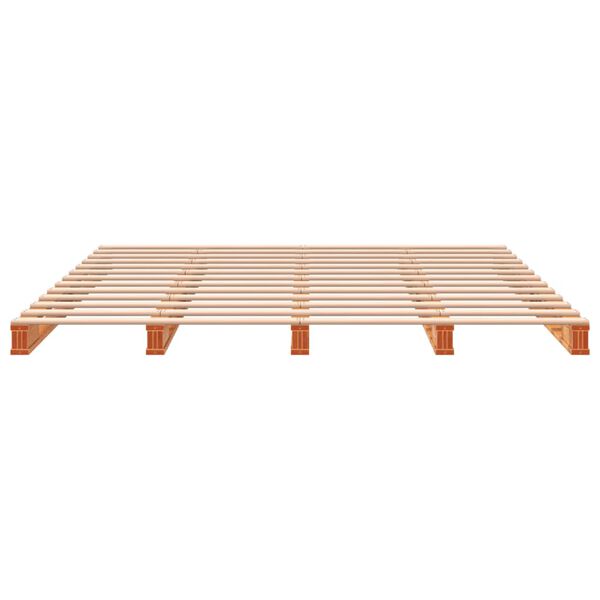 vidaXL Lit de palette sans matelas cire marron 180x200 cm pin massif