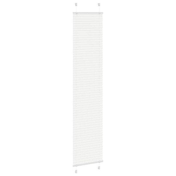 vidaXL Store pliss&eacute; blanc 50x200 cm largeur du tissu 49,4 cm polyester