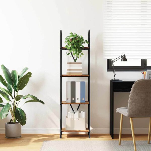 vidaXL &Eacute;tag&egrave;re Bois ancien 40 x 30 x 146 cm Bois d'ing&eacute;nierie