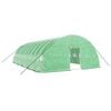 vidaXL Serre avec cadre en acier vert 60 m&sup2; 10x6x2,85 m