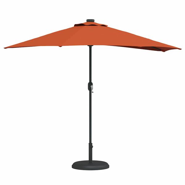 vidaXL Parasol de jardin Couleur terre cuite 294 x 150 x 224 cm tissu
