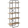 vidaXL &Eacute;tag&egrave;re 5 niveaux 60 x 35 x 175,5 cm PB Ch&ecirc;ne artisanal