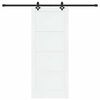vidaXL Porte coulissante ORKDAL Blanc 83 x 202 cm Pin massif