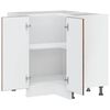 vidaXL Armoire d'angle de cuisine Porto ch&ecirc;ne fum&eacute; bois d'ing&eacute;nierie