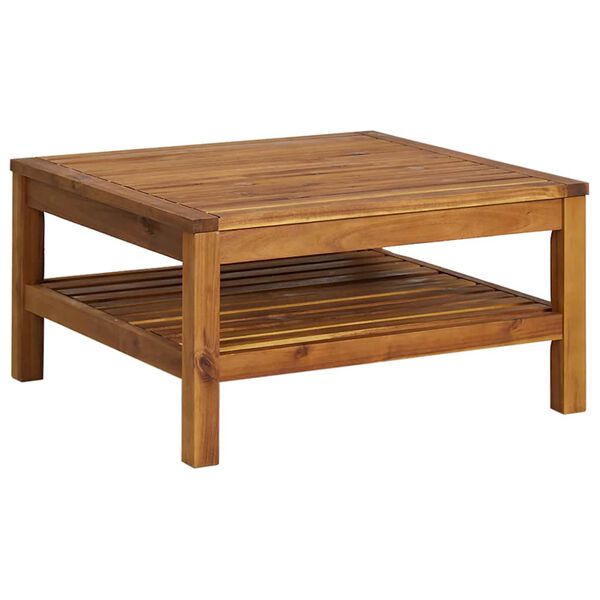 vidaXL Table basse 65x65x35 cm Bois d'acacia solide