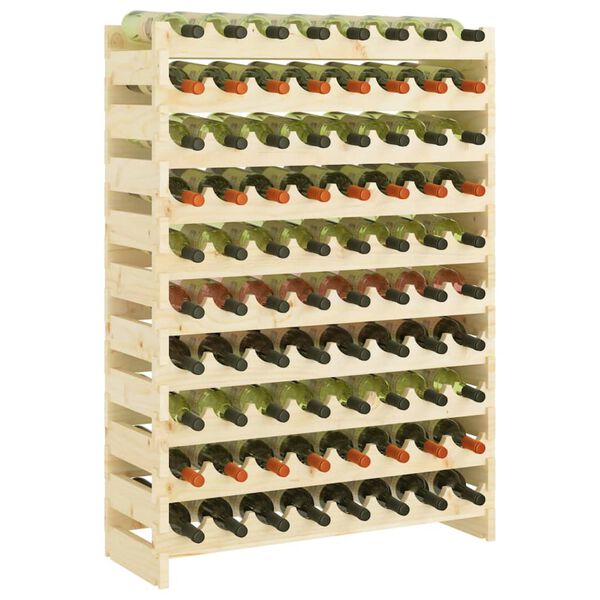 vidaXL Casier &agrave; vin 83x29x112 cm Bois de pin massif