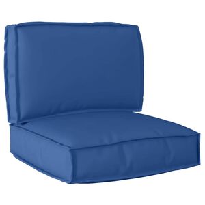 vidaXL Set de coussins de palette 2 pcs Bleu royal Tissu Oxford