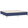 vidaXL Cadre de lit sans matelas bleu 200x200 cm tissu