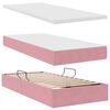 vidaXL Lit avec rangement et matelas Rose 100 x 200 cm Velours