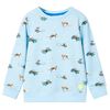 Sweatshirt pour enfants m&eacute;lange bleu clair 116