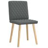 vidaXL Chaises à manger lot de 2 gris foncé tissu