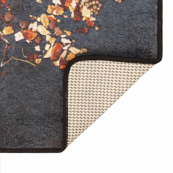 vidaXL Tapis de cuisine multicolore 60x180 cm lavable