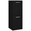vidaXL Armoire de salle de bain Noir 30x30x80 cm Bois d&rsquo;ing&eacute;nierie