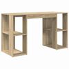 vidaXL Bureau Ch&ecirc;ne Sonoma Bois d'ing&eacute;nierie 130 x 50.5 x 75 cm