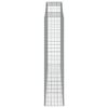 vidaXL Panier de gabions arqu&eacute; 300x50x220/240 cm Fer galvanis&eacute;