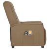 vidaXL Fauteuil de massage électrique Cappuccino Similicuir