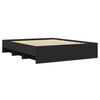 vidaXL Cadre de lit sans matelas noir 150x200 cm bois d'ing&eacute;nierie