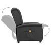 vidaXL Fauteuil de massage Gris fonc&eacute; Tissu