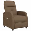 vidaXL Fauteuil &eacute;lectrique de massage Marron Tissu
