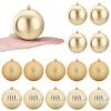 vidaXL Ensemble de boules de No&euml;l XL 15 pc Dor&eacute; Diam. 10 cm Plastique