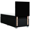 vidaXL Sommier à lattes de lit avec matelas Noir 100x200 cm Tissu