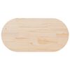 vidaXL Plateau de table 110x55x2,5 cm Bois massif Pin Ovale