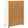 vidaXL Cabinet de salle de bain Blanc brillant 72,5 x 36,5 x 100 cm