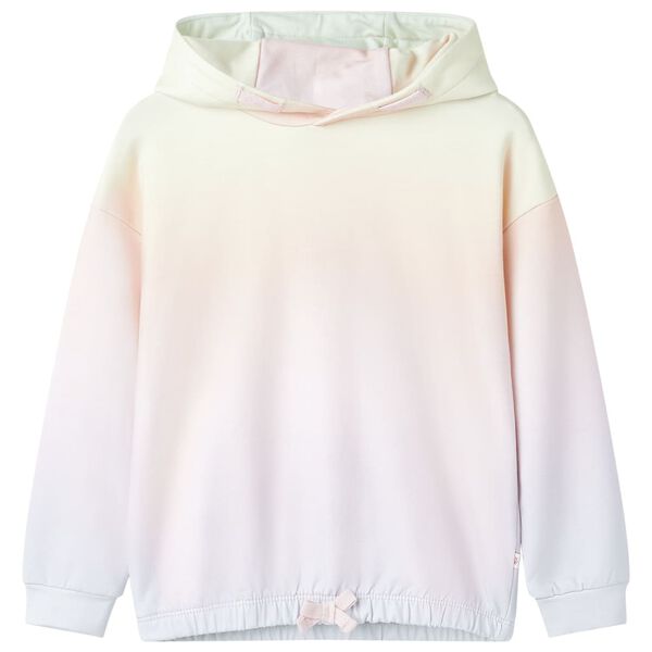Sweatshirt &agrave; capuche pour enfants blanc &eacute;tincelant 128