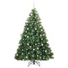 vidaXL Sapin de Noël artificiel avec 300 LED Vert 210 cm PE et PVC