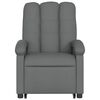 vidaXL Fauteuil inclinable de massage &eacute;lectrique Gris fonc&eacute; Tissu