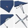 vidaXL Lit de camping pliant 2 pcs Bleu 194 x 62.5 x 42.5 cm