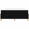vidaXL Cadre de lit avec matelas Noir 140 x 190 cm tissu