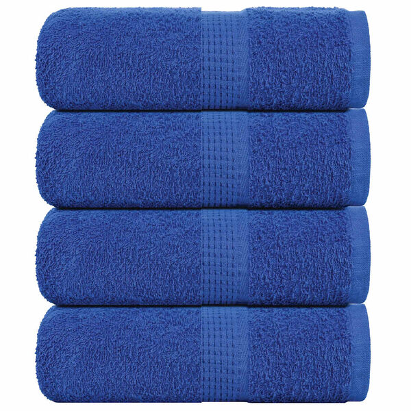 vidaXL Serviettes de toilette FROGN 4 pi&egrave;ces Bleu 30x30 cm 360 g/m&sup2;