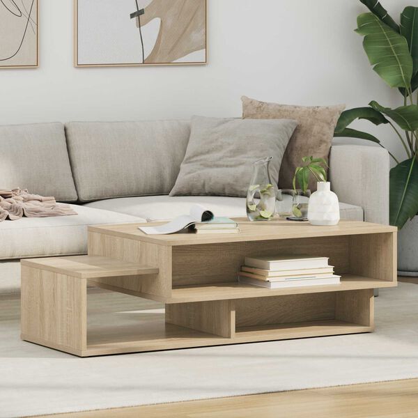 vidaXL Table basse Ch&ecirc;ne Sonoma 105 x 50 x 32,5 cm Bois d'ing&eacute;nierie